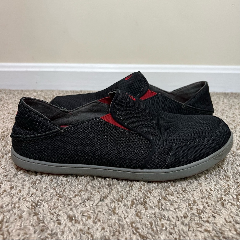 OluKai Nohea Mesh Slip-On Shoe  in Black Men’s Size 10.5 - Picture 2 of 10